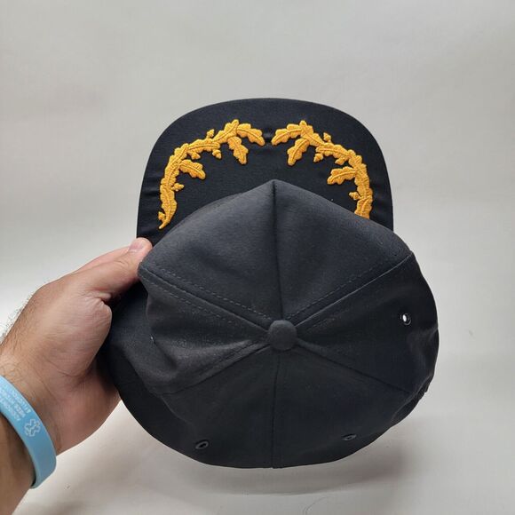 Vintage Red Baron Premiums Stearman Squadron Snapback Hat Flight Team Cap Pizza - Picture 7 of 9